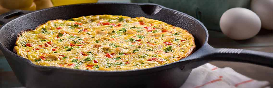 LEFTOVER STUFFING & TURKEY FRITTATA