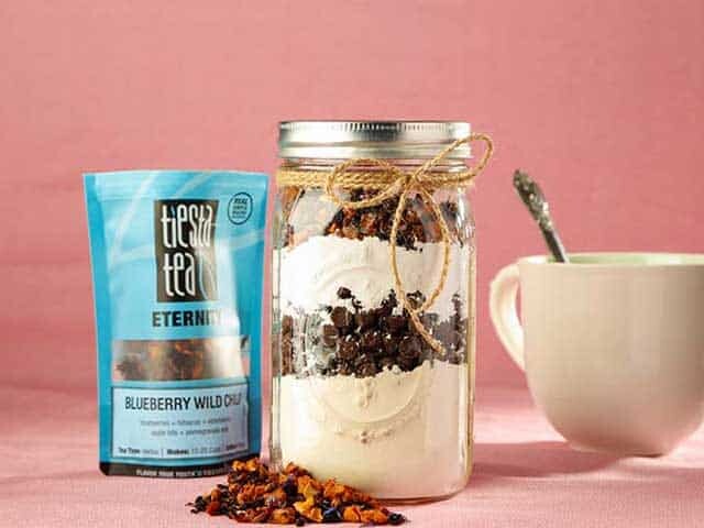 Tiesta Tea blend and gift mason jar with tea cup