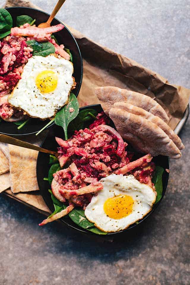 Beet Farro Mediterranean Salad