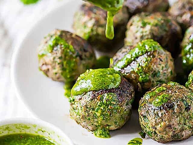 Chimichurri Meatballs