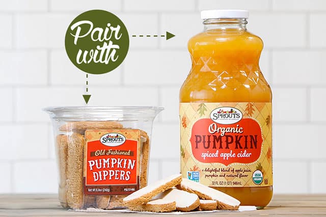 Pumpkin Dippers + Organic Pumpkin Spiced Apple Cider