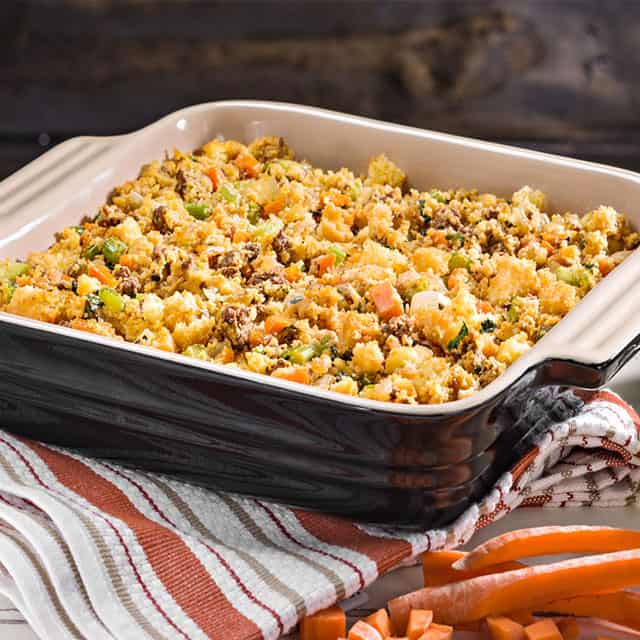 Chorizo and cornbread stuffing