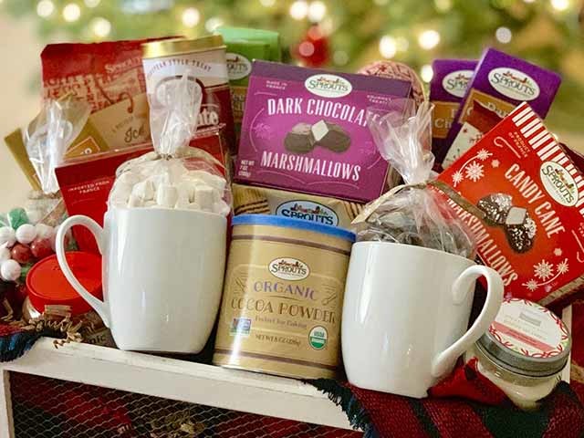 Cocoa lover gift basket