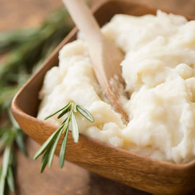 Sides of mashed potatoes