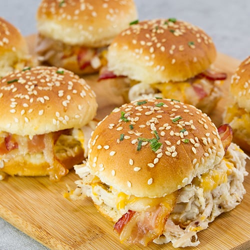 Chicken Bacon Ranch Sliders