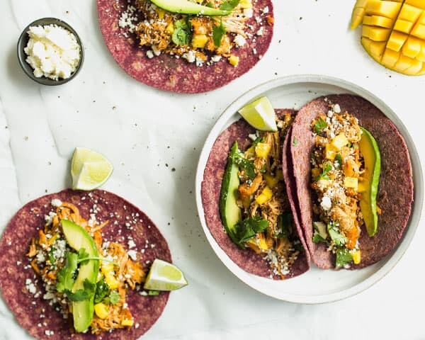 Enchilada Tacos on a Plate