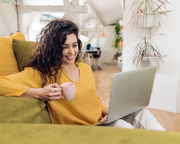 Girl on computer