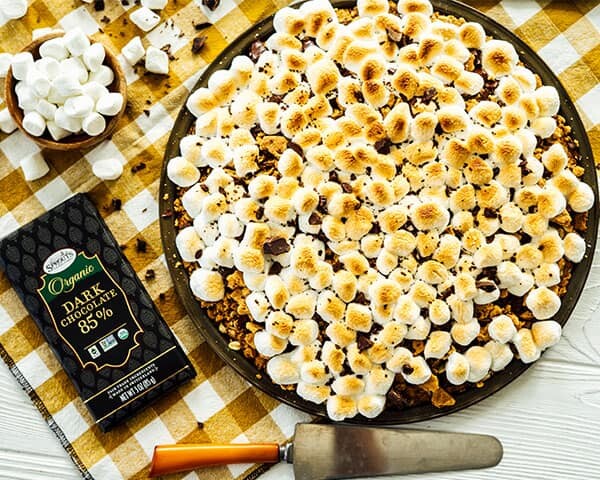 S'mores dessert in a skillet