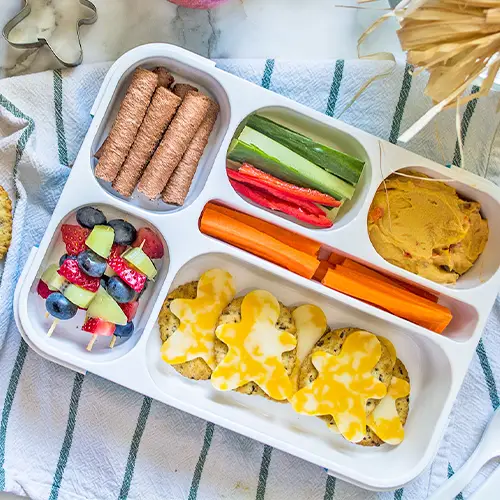 nut-free foods in a bento box