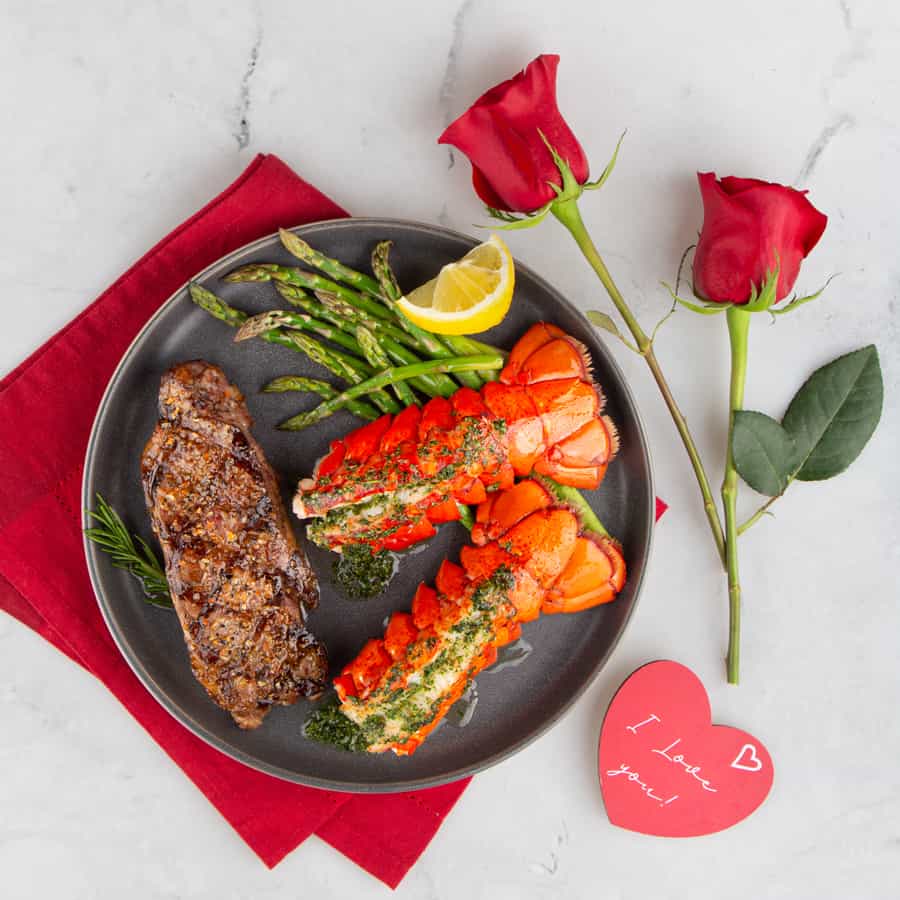 steak and lobster tail dinner