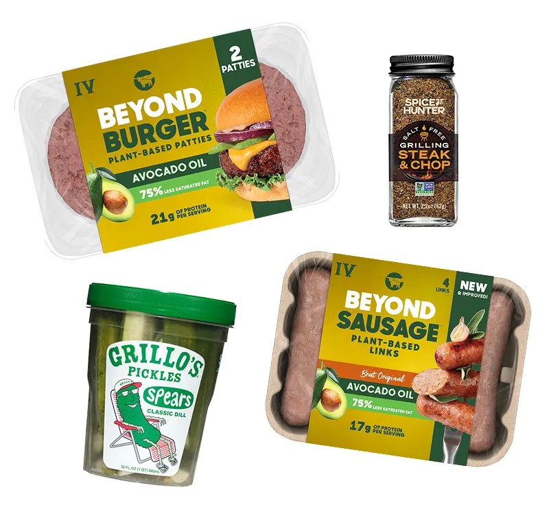 Beyond Meat, Grillos, and Spice Hunter products