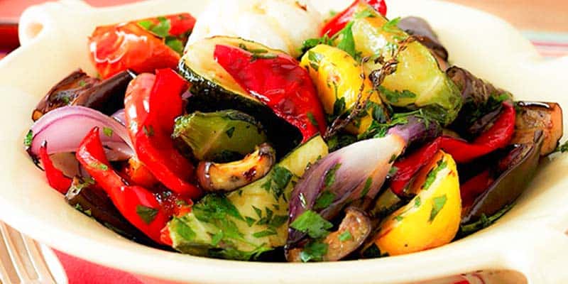 fresh grilled vegetables