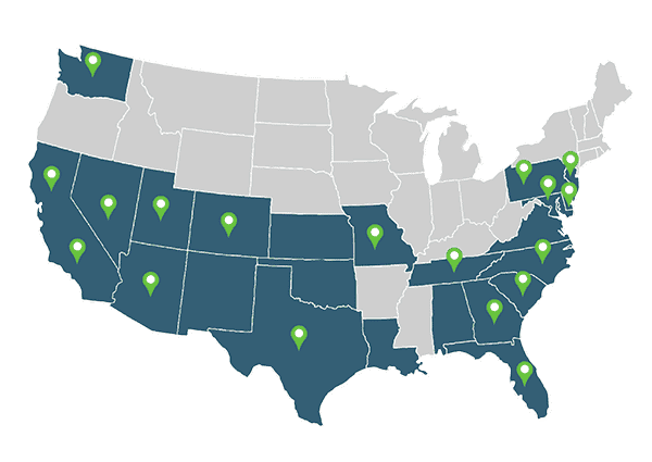 map depicting local grower locations