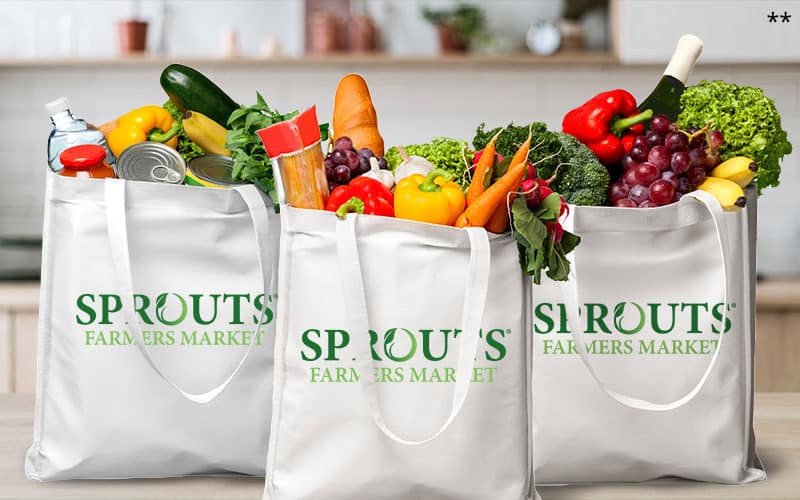 Grocery bags on a kitchen counter