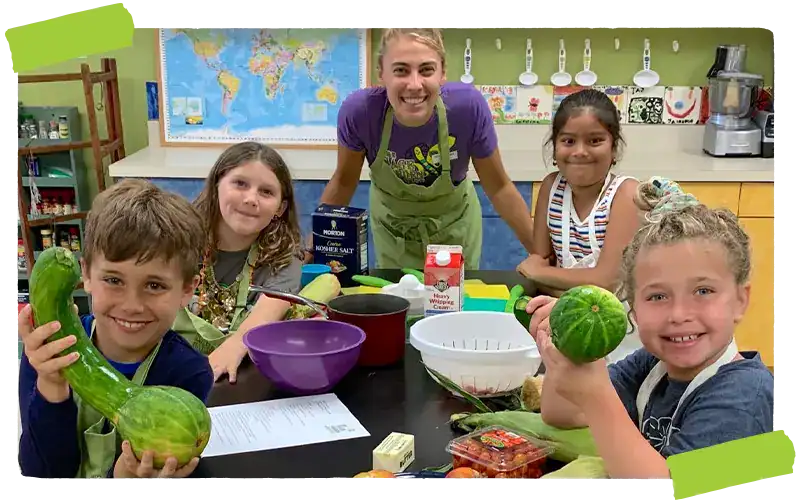 Cooking class with kids