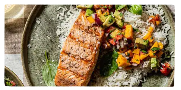 Salmon with Mango Salsa