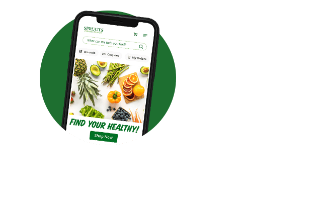 sprouts app open on a phone screen