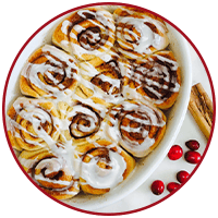 Cinnamon Rolls in a dish