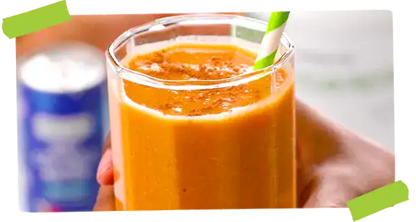 Banana Carrot Smoothie in a glass