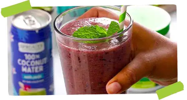 Blueberry Citrus Smoothie in a glass