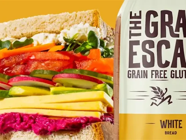 The Grain Escape logo next to product