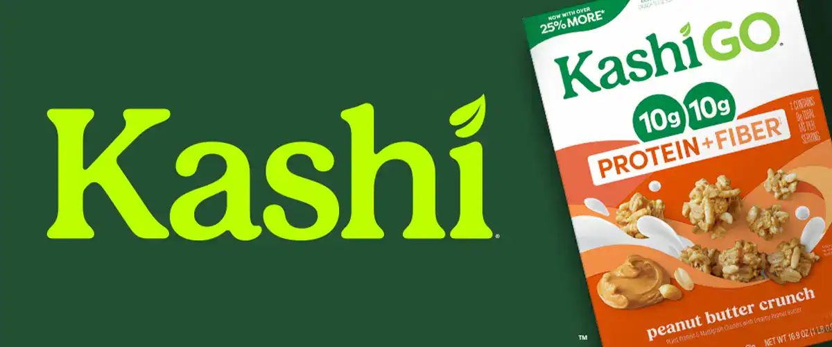 Kashi logo next to product variety