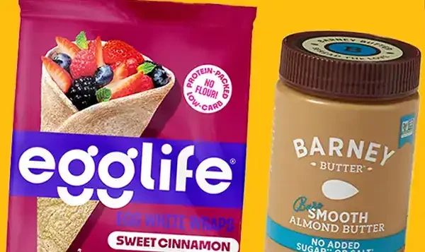 egglife and Barney Butter products