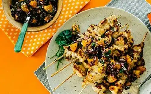 Chicken Skewers with Citrus Salsa