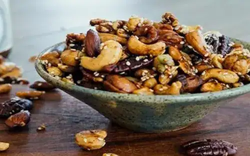Healthy, Sweet & Spicy Roasted Nuts