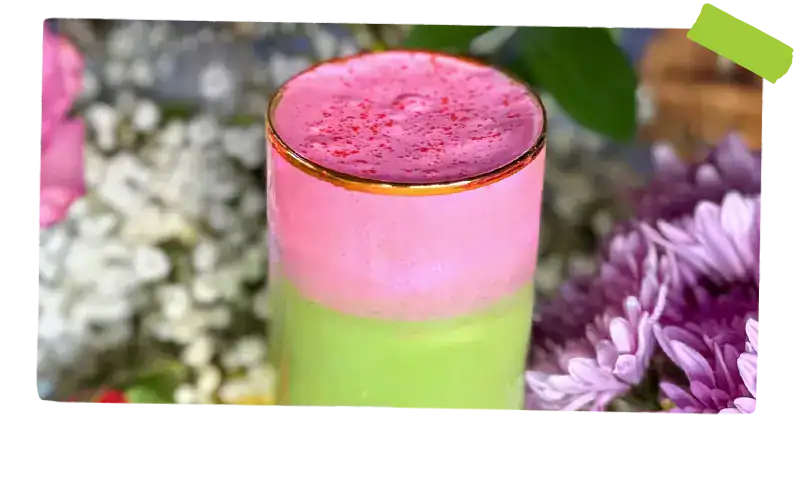 strawberry matcha