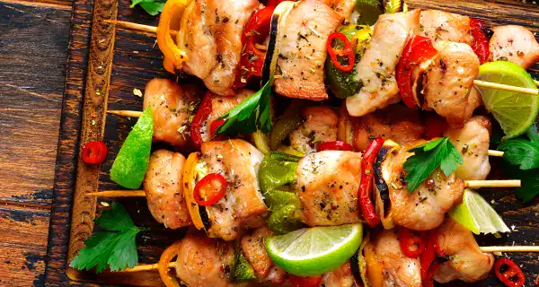 Garlic Herb Chicken Kabobs